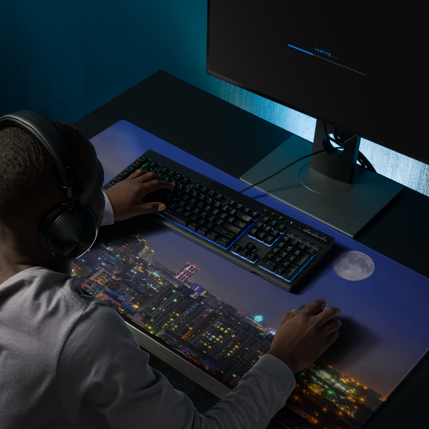 Gaming-Mauspad-Motiv-Skyline