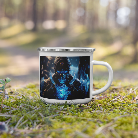 Emailletasse-Motiv-Spektralritter