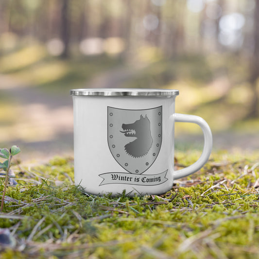 Emailletasse-Motiv-Winter is Coming