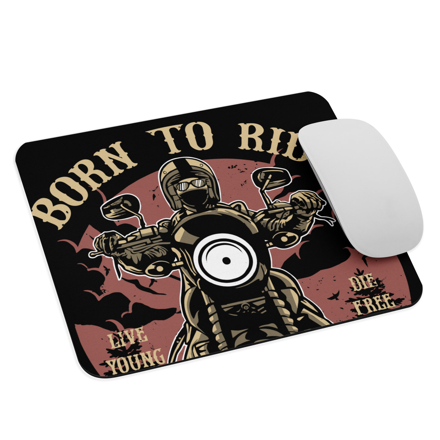 Gaming-Mauspad-Motiv-Born to Ride