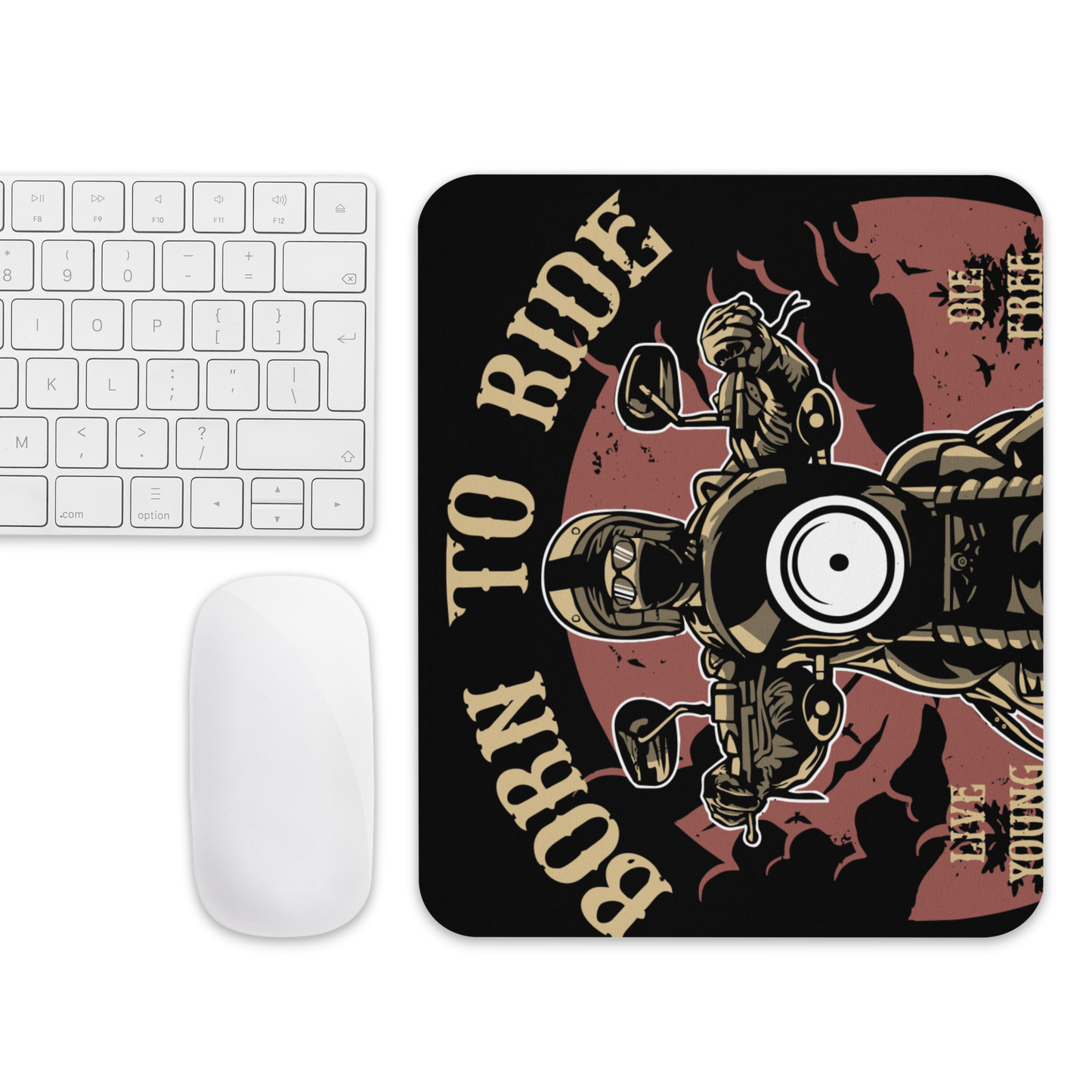 Gaming-Mauspad-Motiv-Born to Ride