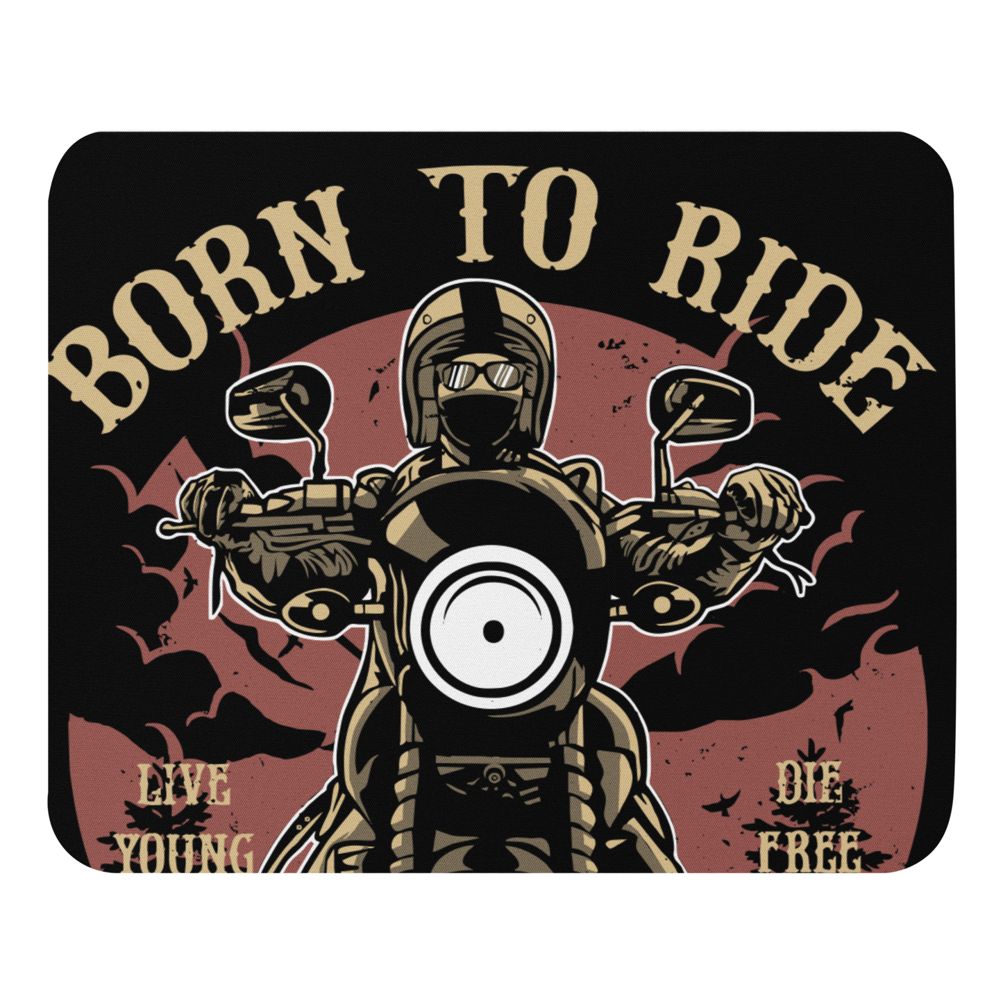 Gaming-Mauspad-Motiv-Born to Ride