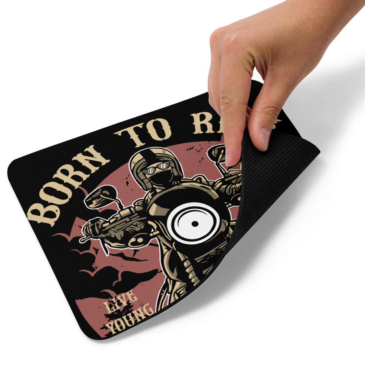 Gaming-Mauspad-Motiv-Born to Ride